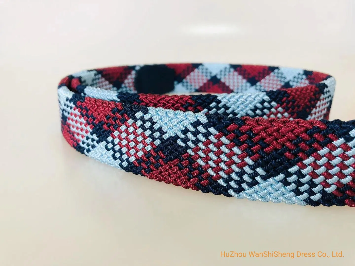High Quality New Fashion Designer Colorful Unisex Men Lady Elastic Woven Fabric Belt