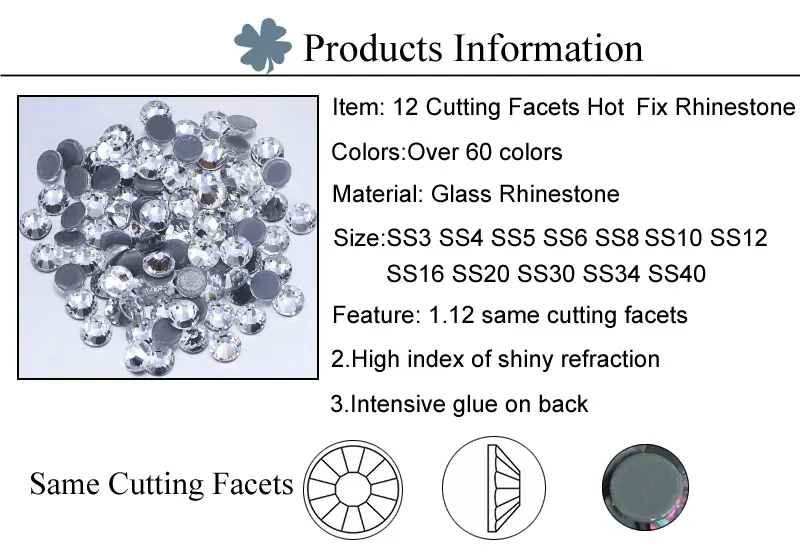 High Quality Wholesale Flat Back Iron on Light Pink Ab Hot Fix Rhinestone for Garments