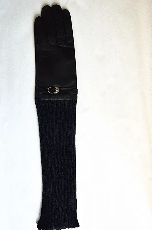 High Quality Women Winter Gloves Made with Very Soft Sheep Leather (JYG-24044)