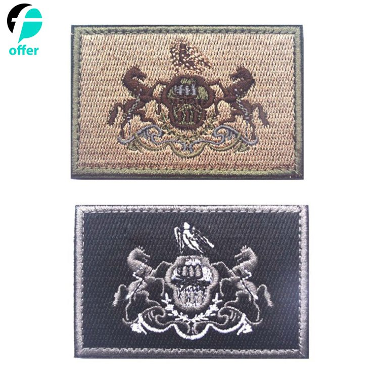 Hook & Loop Tactical Morale Embroidery Patch Patch for Caps Bags Vests