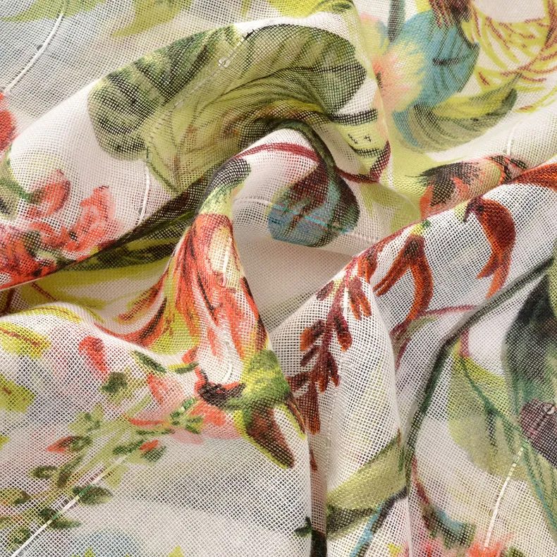 Hot Sale Flora Print Female Shawl Spring Summer Sequins Printing Fashion Scarf Fashionfa Hijiab Cotton Muffler