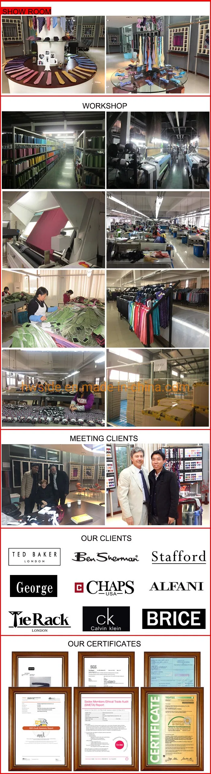 Hot Selling Silk Self Bow Tie New Houndstooth Design Bowtie Pattern