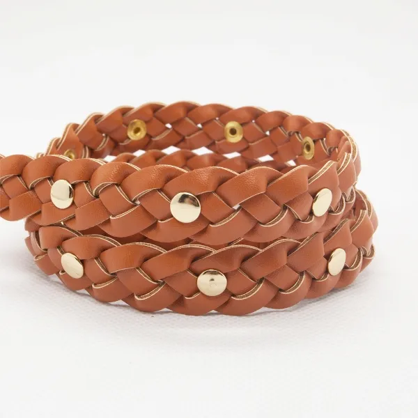 Kids PU Leather Braided Belt (RS-131204)