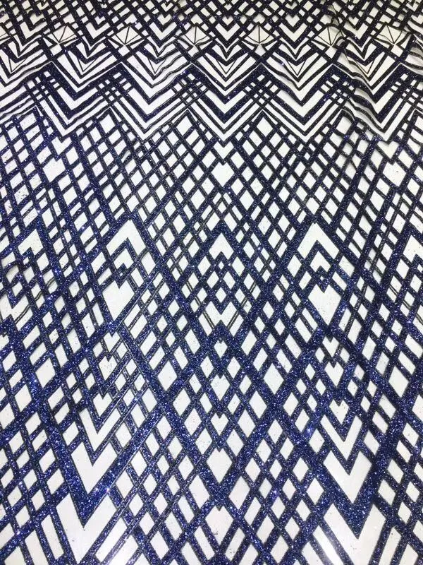 Lace Fabric with Sequins for Elegant Evening and Party Gowns