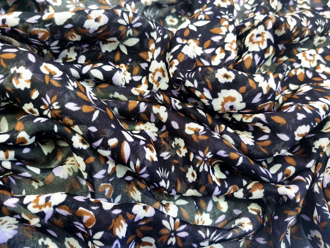 Ladies′ Accessories Beach Long Pastoral Scarves Small Flora Print Head Shawl Lady Fashion Fringe Muffler Fashion Spring Light Soft Scarf for Women