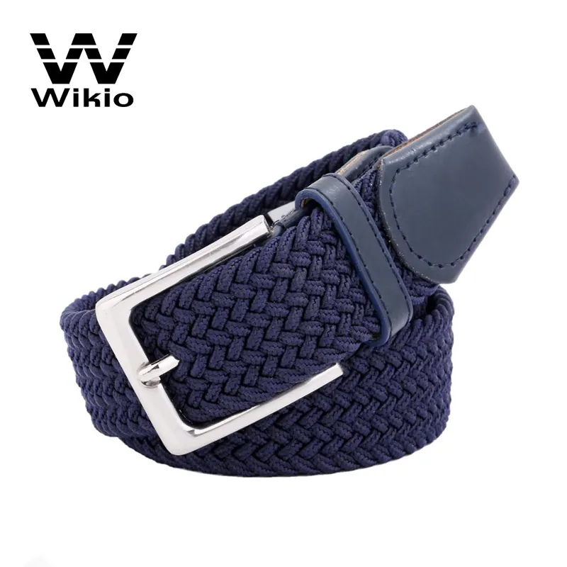Lady Fashion Woven Stretch Braided Waist Belt for Pants Wholesale Luxury Designer Golf Braided Belt