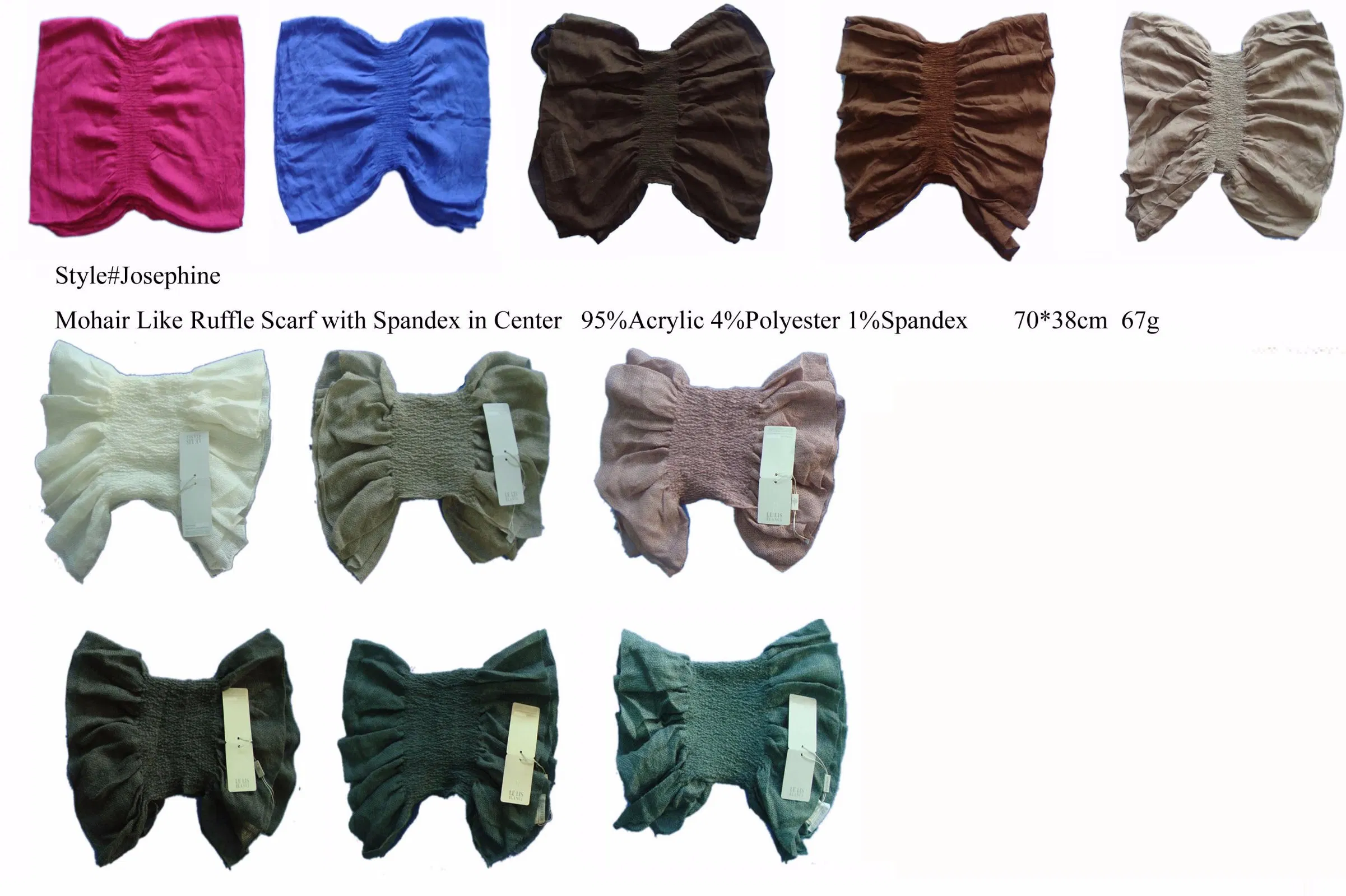 Lady Winter Fashion Acrylic Knit Wrikle Circle Scarf Snood