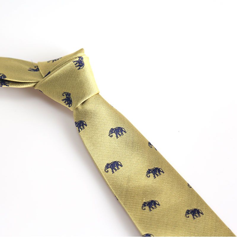 Low MOQ Formal Men′s 100% Silk Woven Animal Corbata Necktie for Wedding