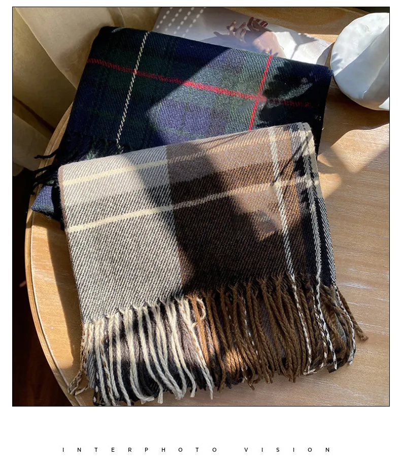 Luxury Brand Design Men Women Scarf Foulard Scarves Winter Warm Neckerchief Shawls Wraps