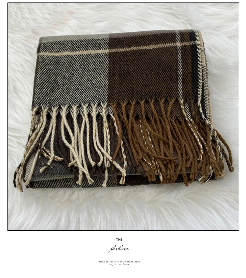 Luxury Brand Design Men Women Scarf Foulard Scarves Winter Warm Neckerchief Shawls Wraps