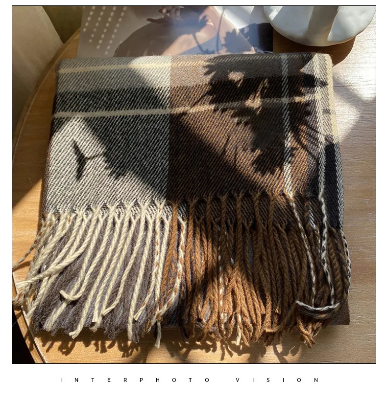 Luxury Brand Design Men Women Scarf Foulard Scarves Winter Warm Neckerchief Shawls Wraps