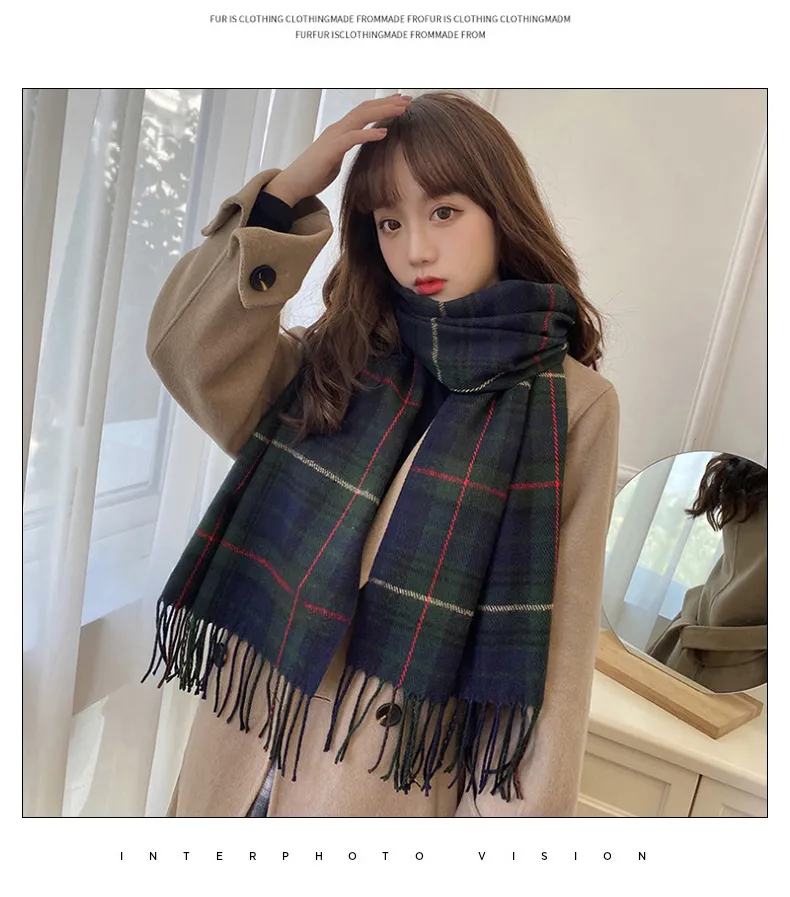 Luxury Brand Design Men Women Scarf Foulard Scarves Winter Warm Neckerchief Shawls Wraps