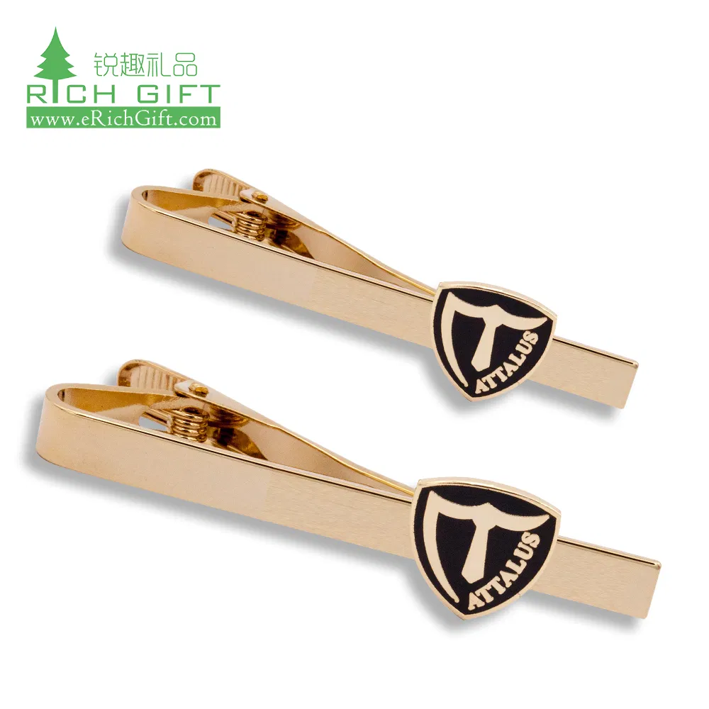 Manufacturers Engraved Masonic Anchor Bus Skinny Gun Rose Gold Cufflink Tie Clips Set Wholesale Custom Blank Metal Airplane Glasses Tie Clip with Custom Logo