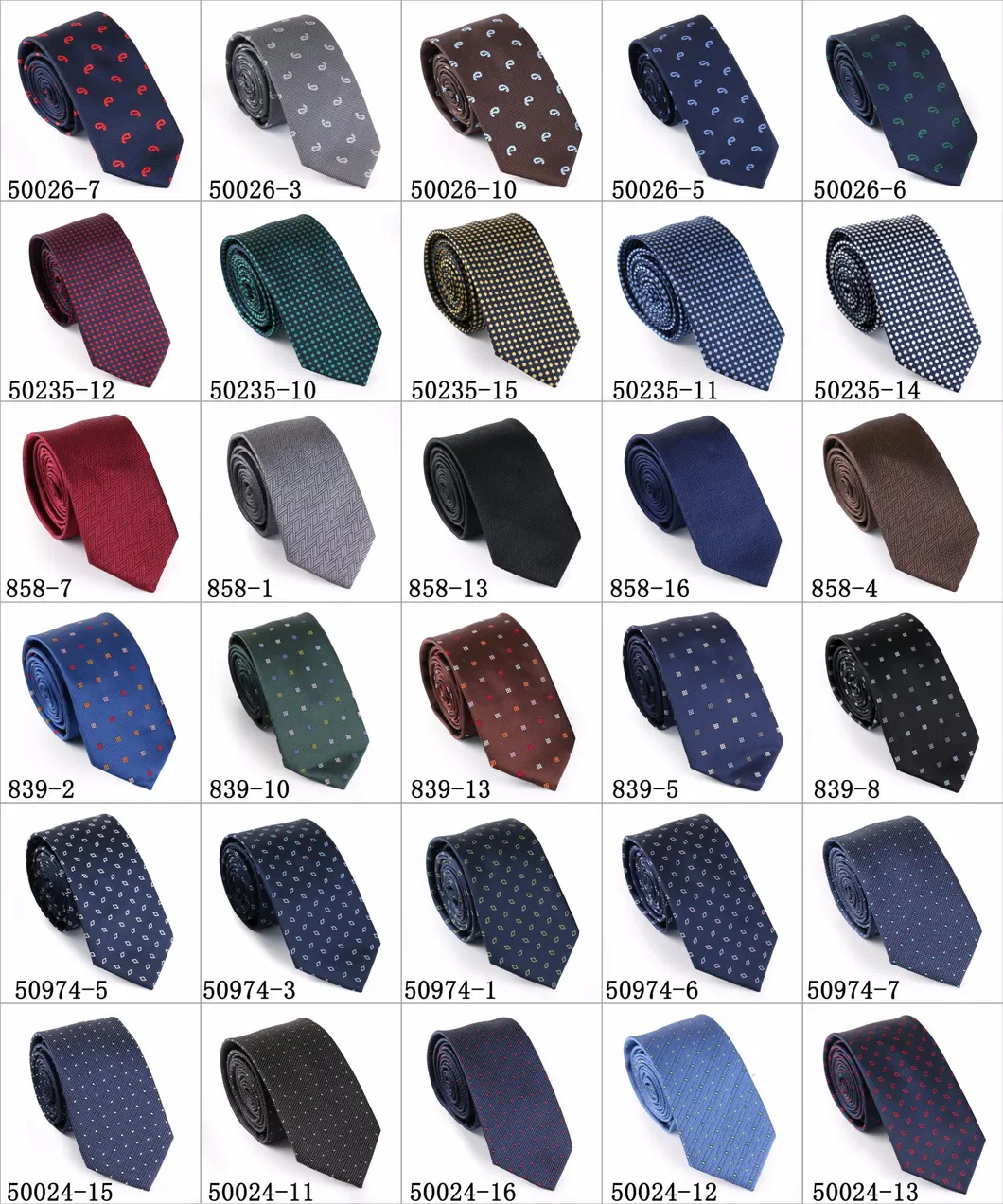 New Design Polyester Woven Necktie (50026-10)