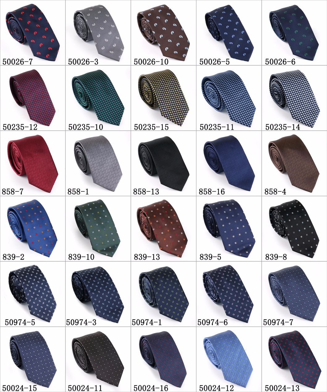 New Design Polyester Woven Necktie (50026-3)