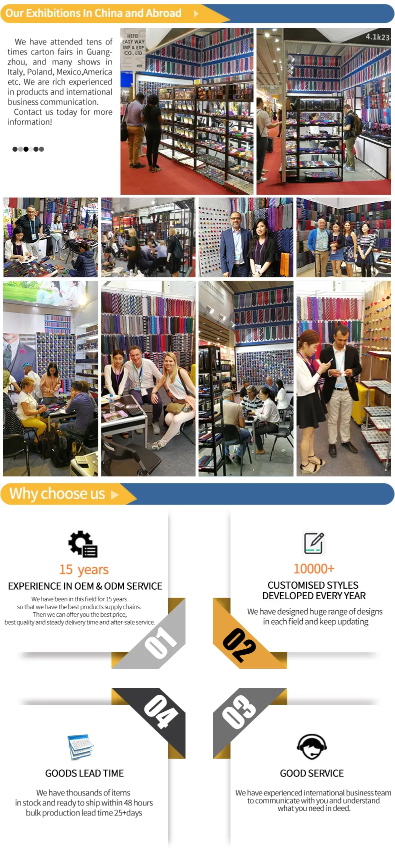 New Design Polyester Woven Necktie (50026-7)