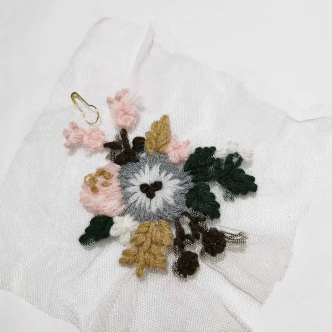 New Style Wholesale Sew on Flower Lace Embroidery Beaded Patch with Sequins for Clothing Accessories