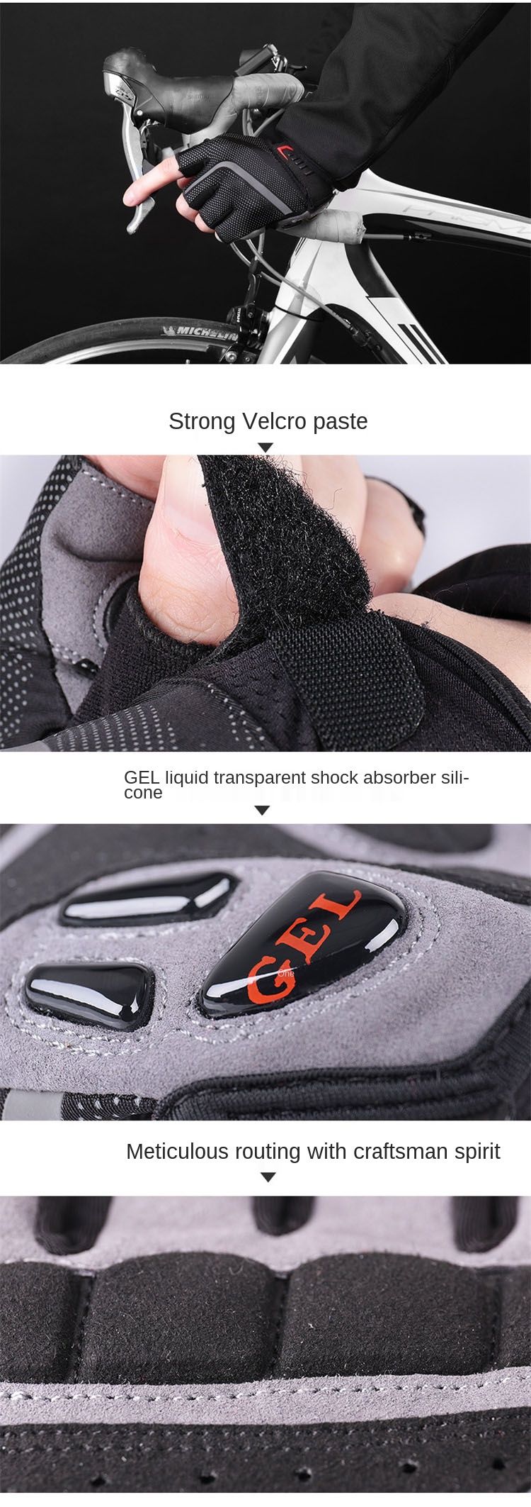 Newest Custom High Quality Motorbike Gloves Touch Screen Full Finger Motorbike Gloves Use for Men