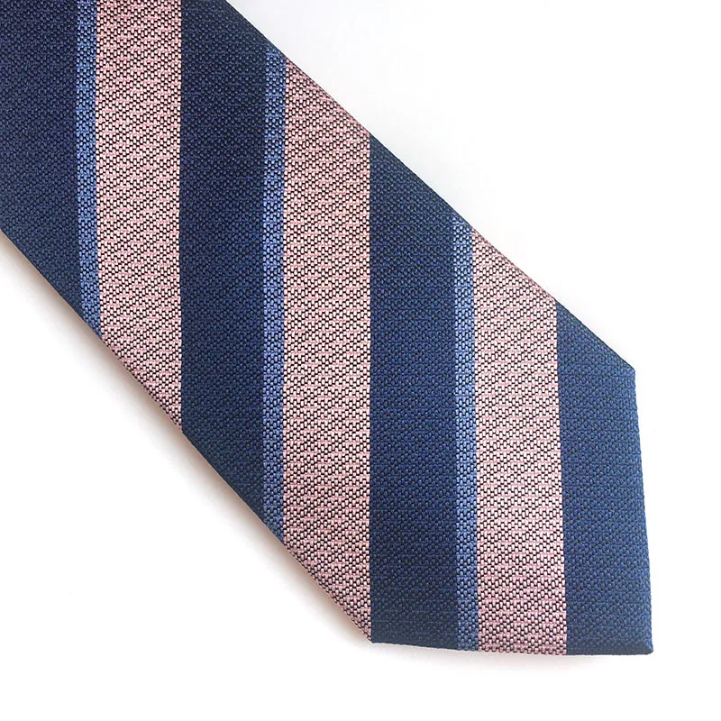 Non Crease Formal Men′s 100% Silk Woven Stripe Corbata Necktie for Business Meeting