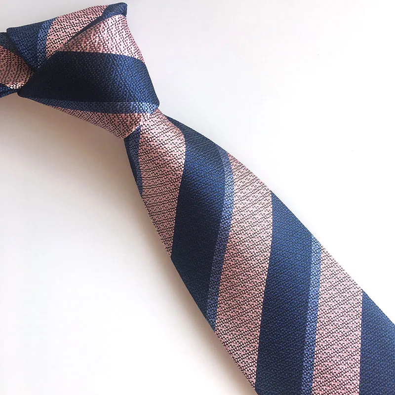 Non Crease Formal Men′s 100% Silk Woven Stripe Corbata Necktie for Business Meeting