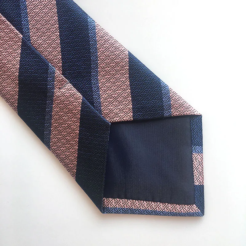 Non Crease Formal Men′s 100% Silk Woven Stripe Corbata Necktie for Business Meeting