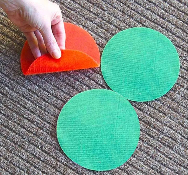 Nylon Carpet Mark Velcro Fastener Educational Puzzle Circular Positioning Mark Velcro