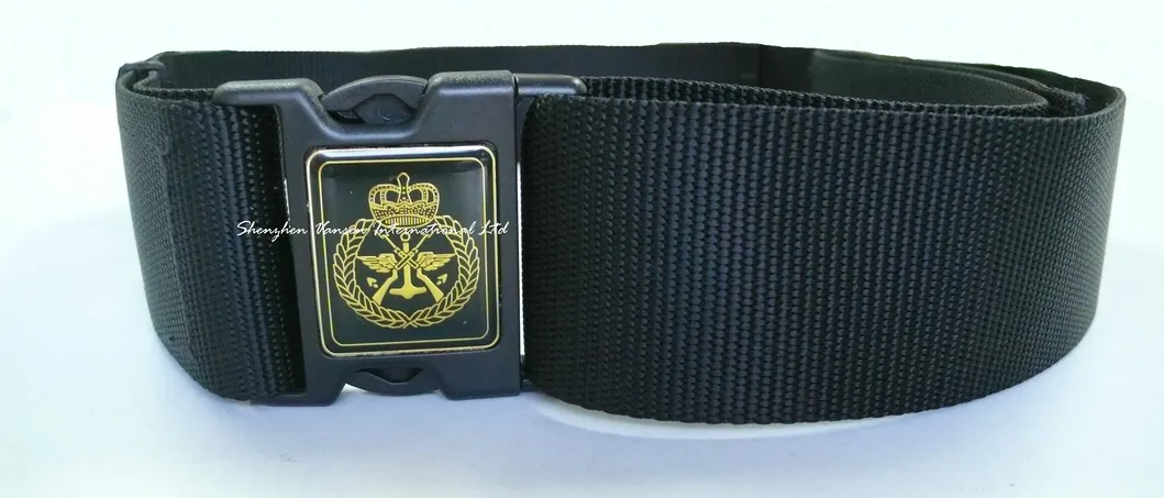 Nylon Fabric Military Belt with Plastic Buckle for Men