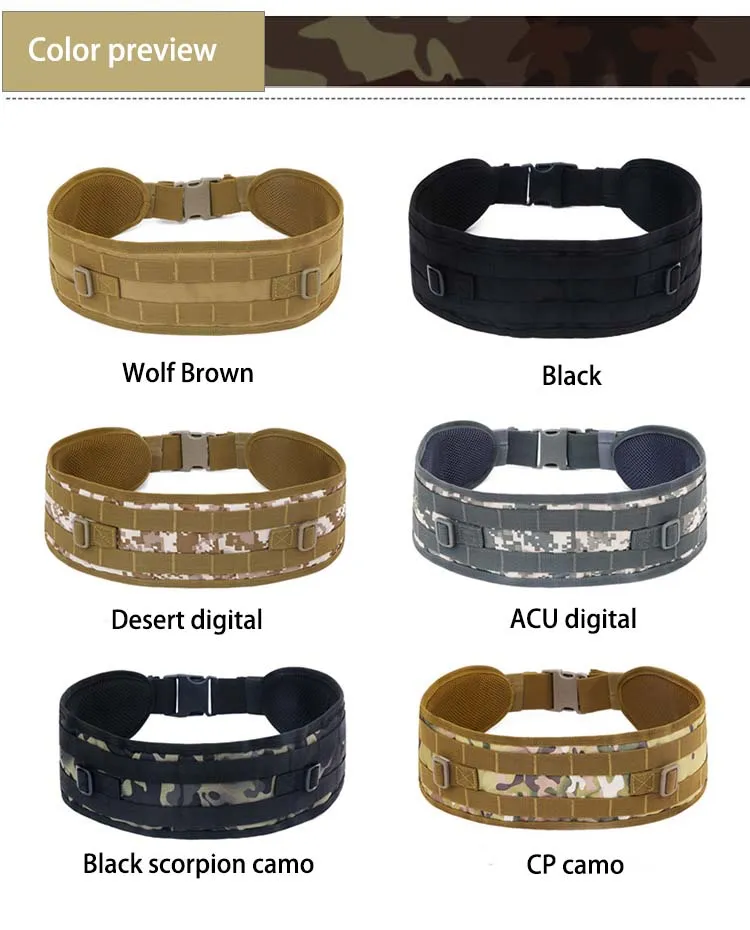 Outdoor Tactical Belt CS Belt Military Fan′ S Wide Belt Army Waistband Cp Camo