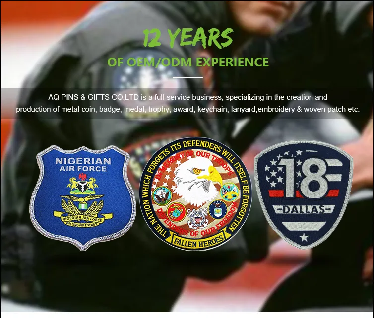 Professional Custom Embroidery Cool Animal Patch Patchs for Clotheswoven Souvenir Skull Embroidered Patches Isa Air Base Badge (23)