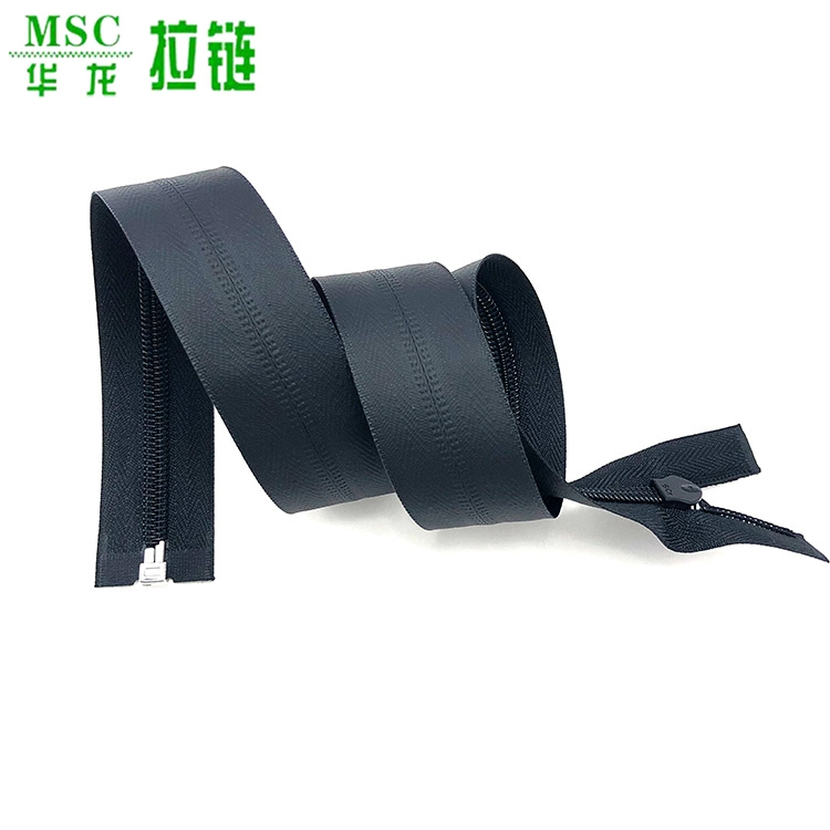 Reversed Zipper Waterproof PVC PU Coat Plastic Silder