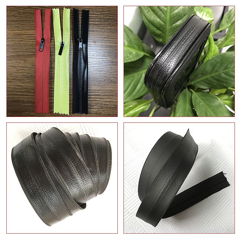 Reversed Zipper Waterproof PVC PU Coat Plastic Silder