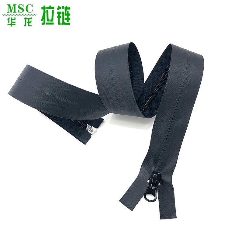 Reversed Zipper Waterproof PVC PU Coat Plastic Silder