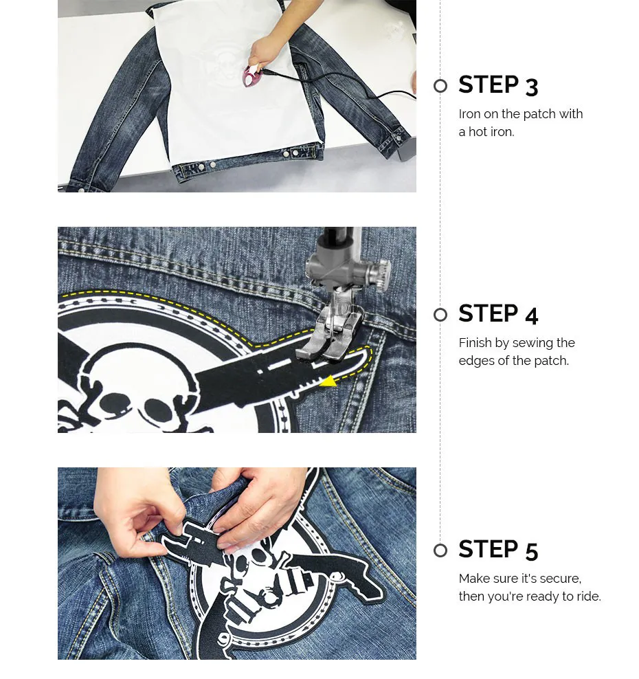 Rocker Patches for Biker Vests Iron on Sew on Top Rockers Biker Patches Skull Patches Eagle Patches Motorcycle Patches