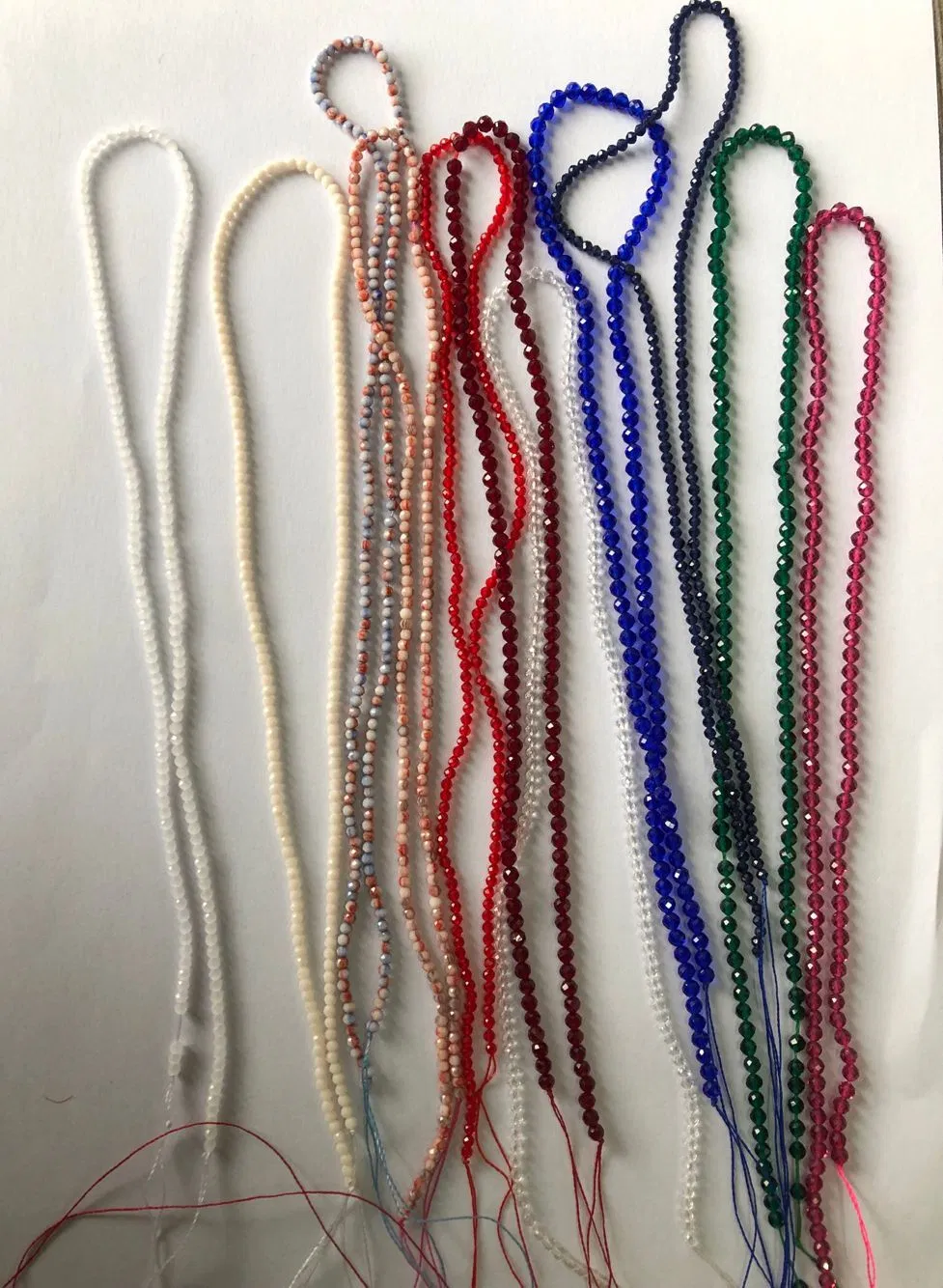 Round Faceted Glass Beads for Jewelry Making and Decoration