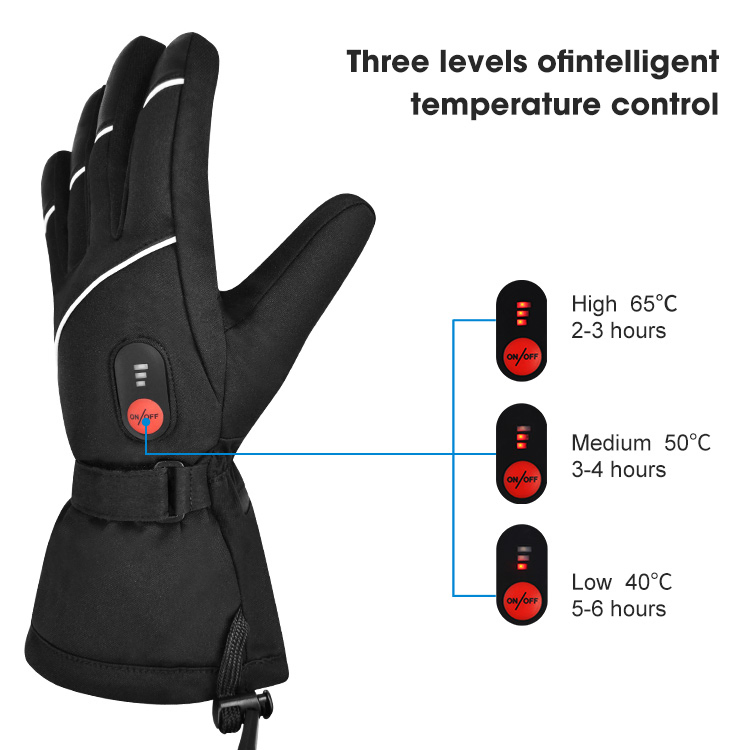 SAVIOR Hot Sale Touch Screen Outdoor Sports Battery Heated Gloves