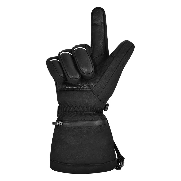 SAVIOR SHGS15B Winter Outdoor Waterproof Windproof Sports Heated Ski Gloves With Good Quality