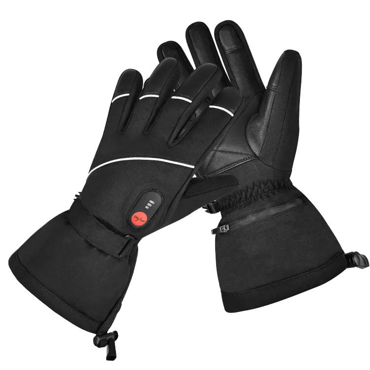 SAVIOR SHGS15B Winter Outdoor Waterproof Windproof Sports Heated Ski Gloves With Good Quality