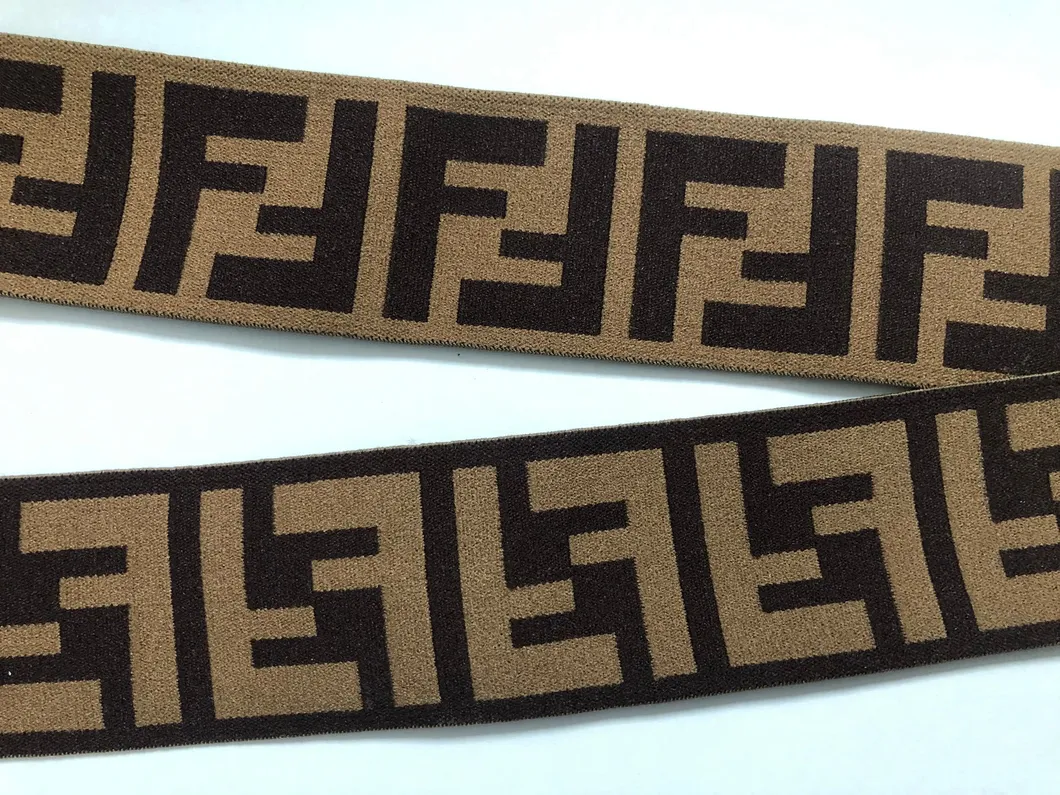 Soft High Tenacity Garment Reusable Custom Woven Jacquard Nylon Elastic Webbing for Underwear