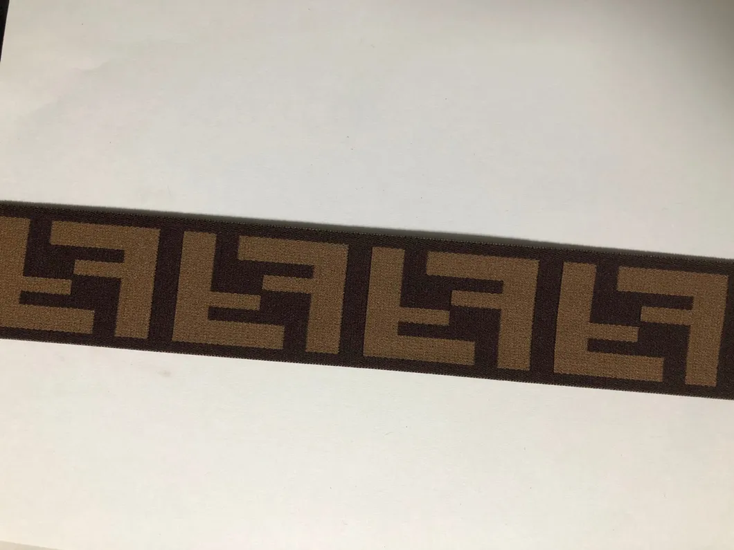 Soft High Tenacity Garment Reusable Custom Woven Jacquard Nylon Elastic Webbing for Underwear