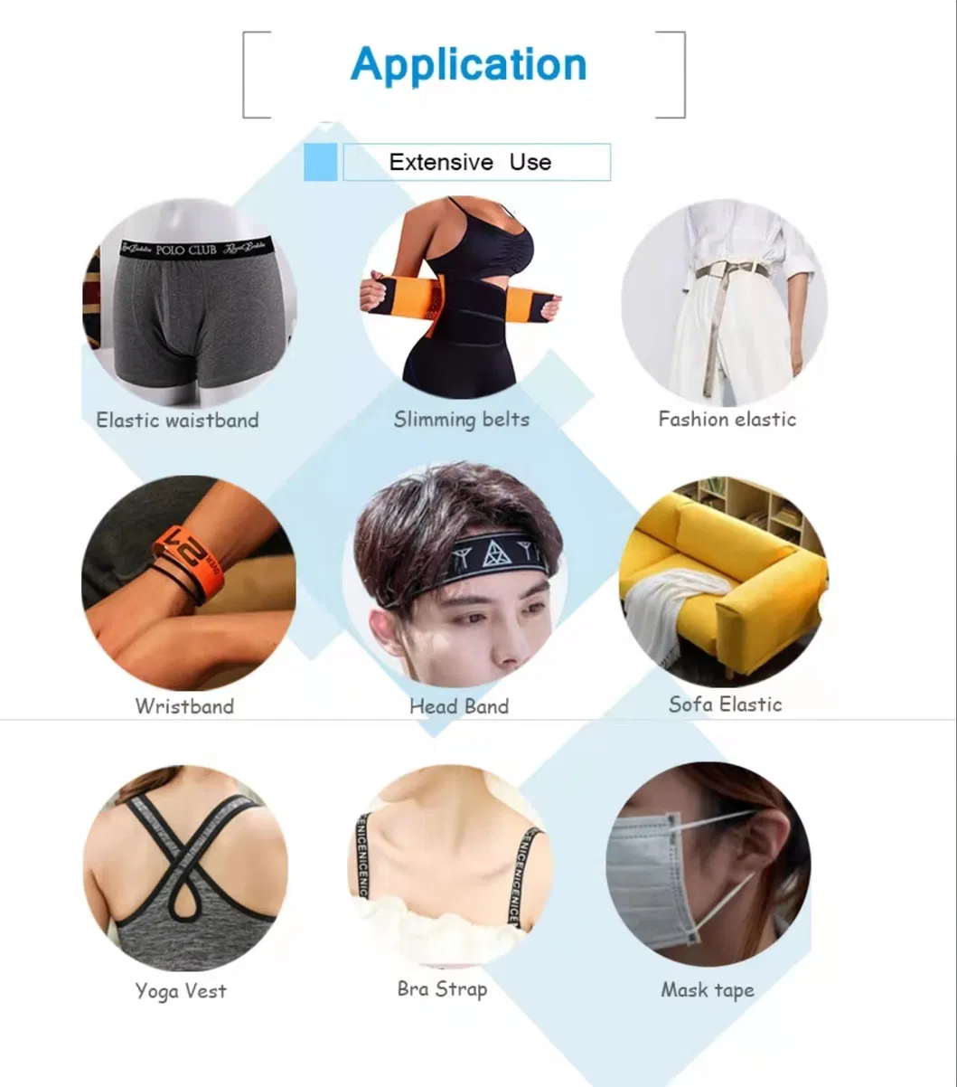 Soft High Tenacity Garment Reusable Woven Jacquard Elastic Band/ Webbing for Underwear