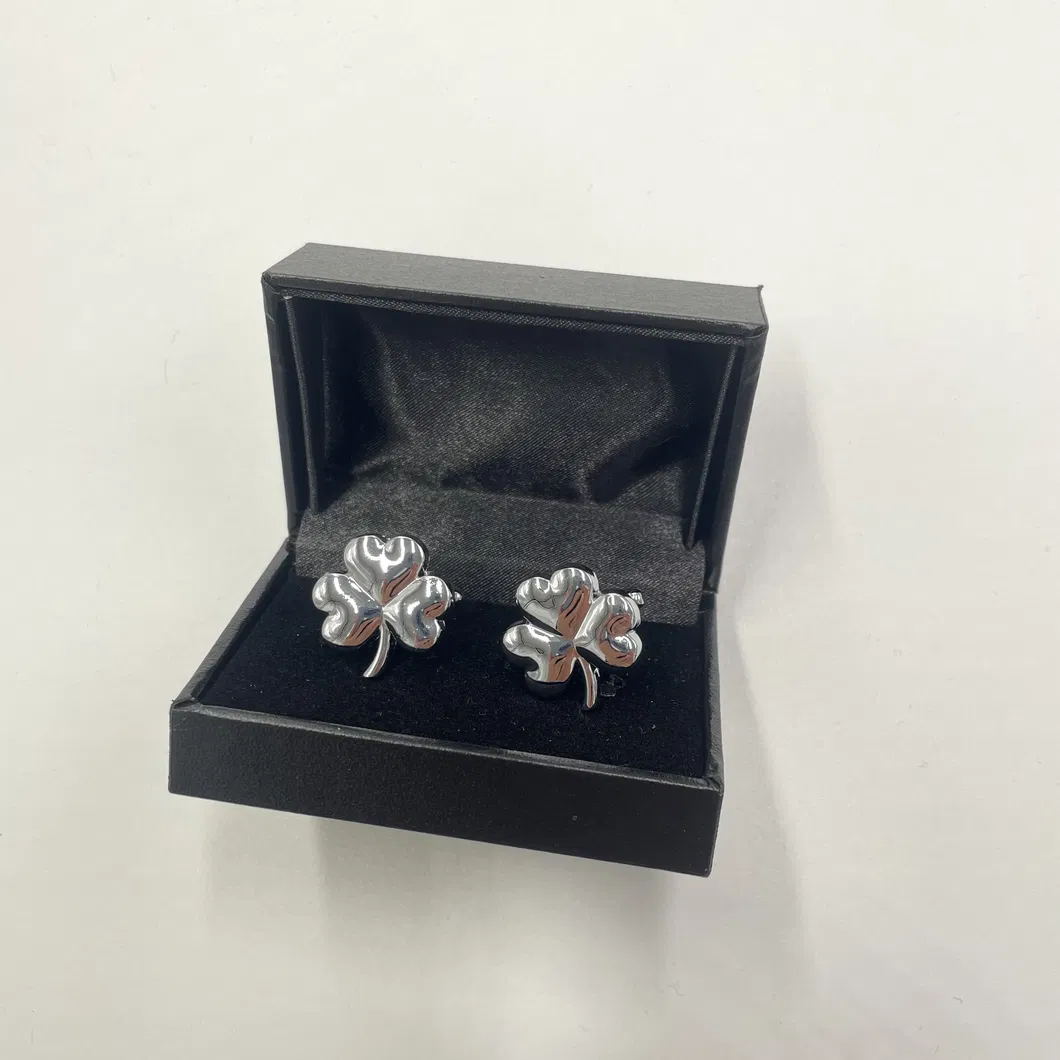 Stock Men Metal Brass Plain Skinny Custom Cufflink/Cuff Link Manufacturer