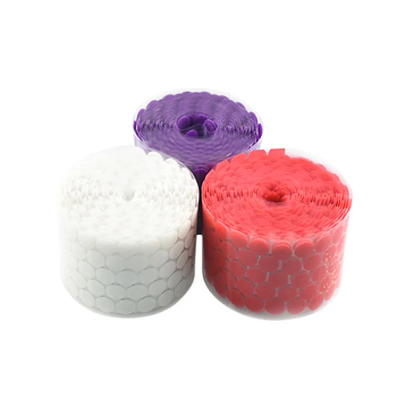 Strong Holding Power White Self Adhesive Hook and Loop Dots