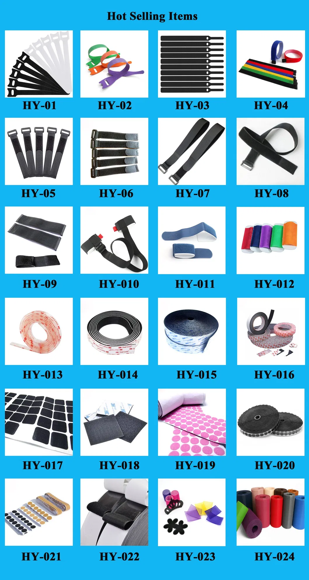 Strong Holding Power White Self Adhesive Hook and Loop Dots