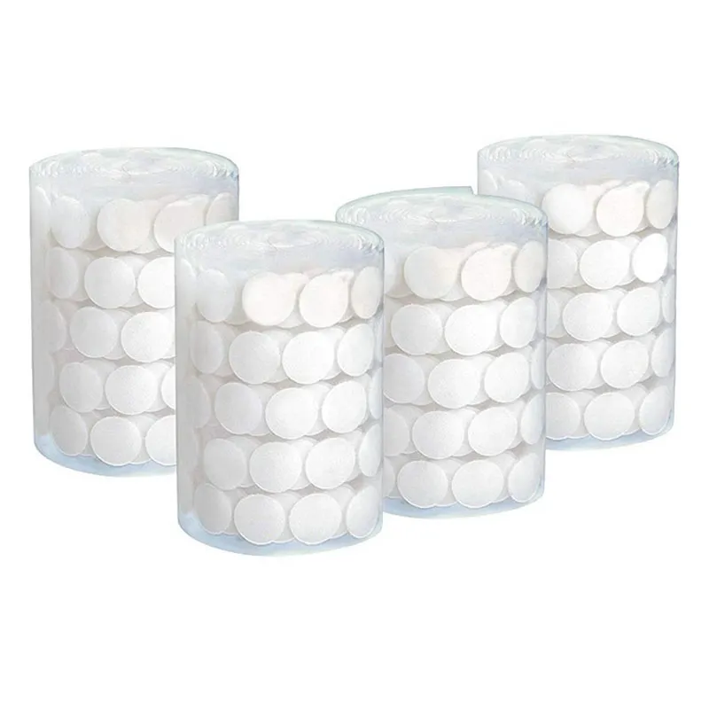 Strong Holding Power White Self Adhesive Hook and Loop Dots