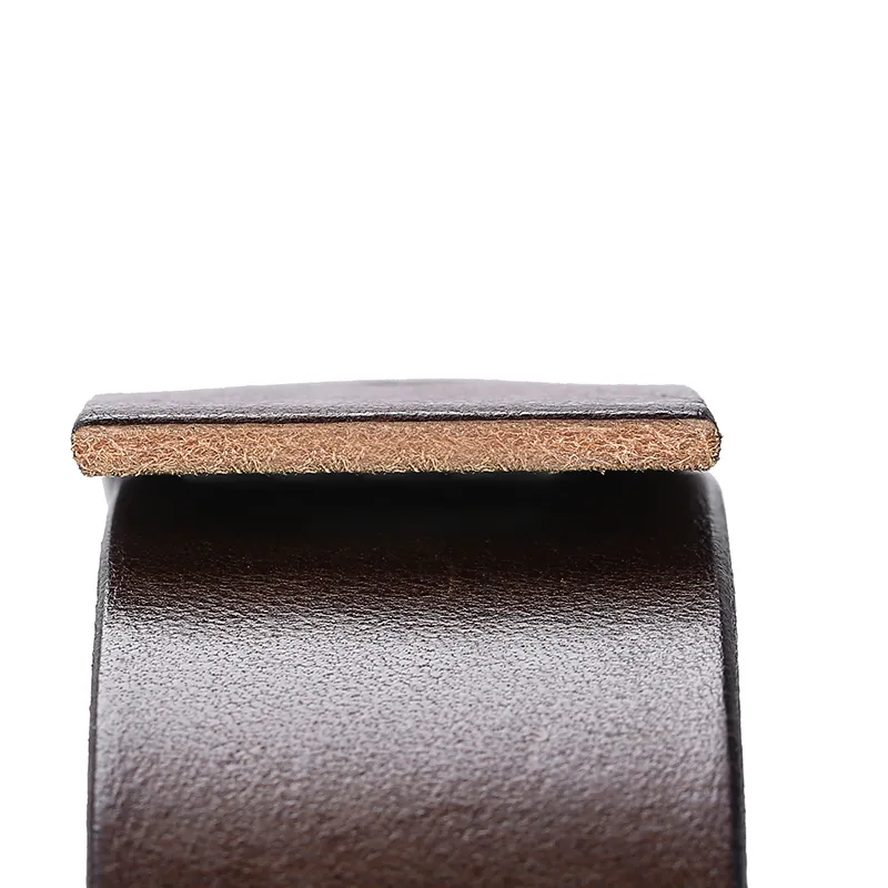 Top Quality Men′s Cowhide Belts with Press Buckles