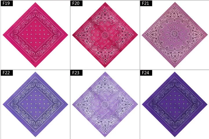 Unisex 100% Cotton 55*55cm Square Bandana Multifunction Hip Hop Bandana Square Scarf Paisley Headband Flag Printed Neck Scarf Protection Hankerchief Mask