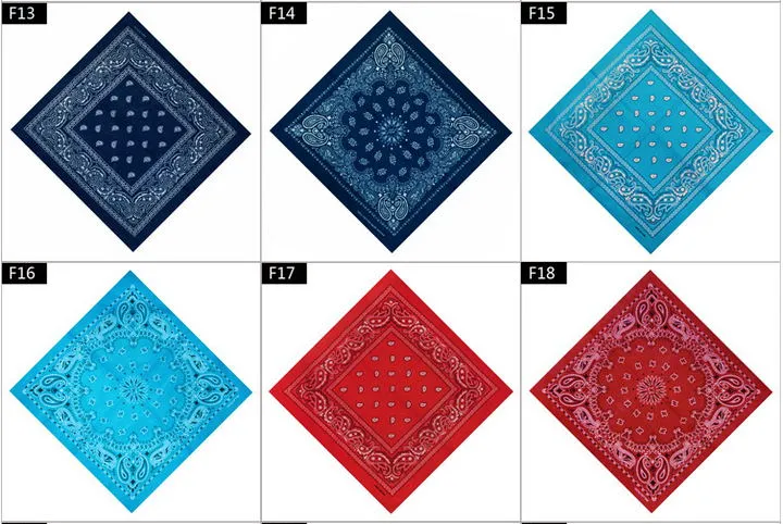 Unisex 100% Cotton 55*55cm Square Bandana Multifunction Hip Hop Bandana Square Scarf Paisley Headband Flag Printed Neck Scarf Protection Hankerchief Mask