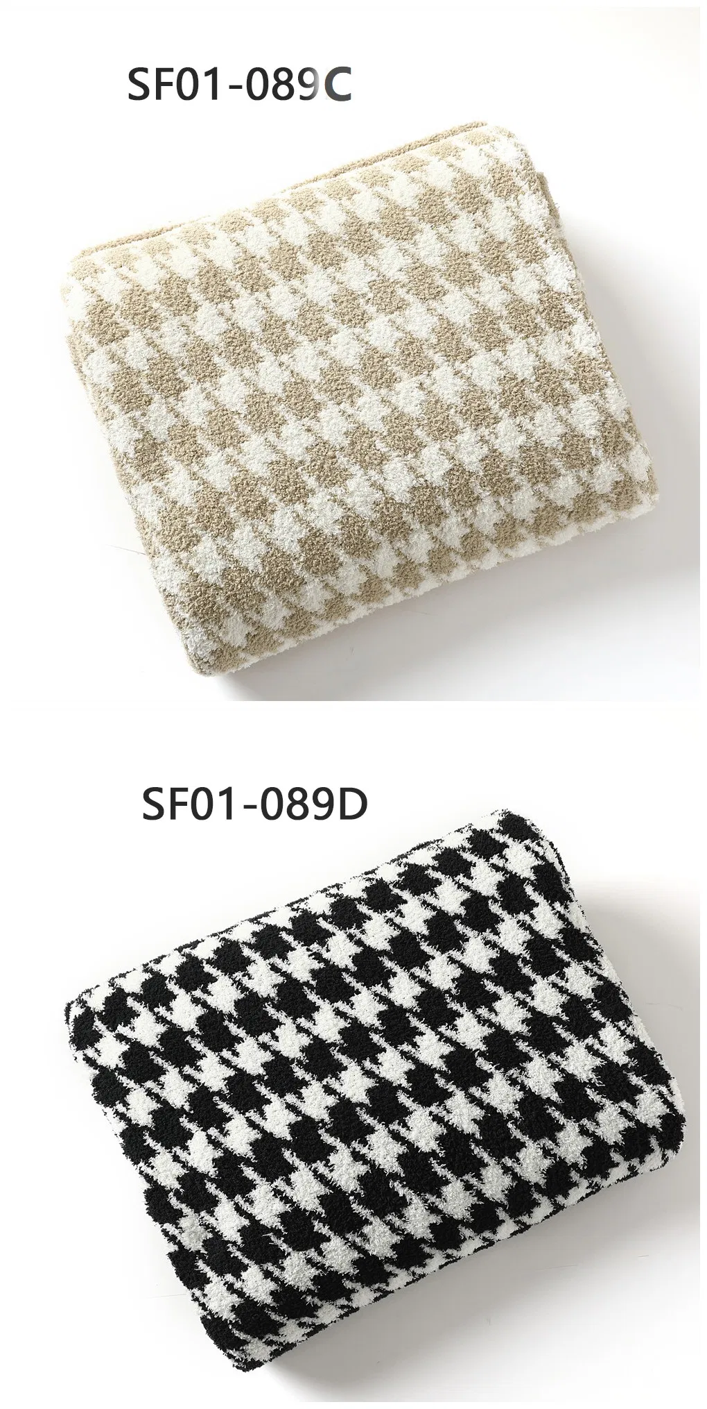 Warm Soft Lovers Couples Designer Luxury Fashion Big Blanket Zebra Houndstooth Scarves Ladies Shawl Women′s Nice Accessories Scarf