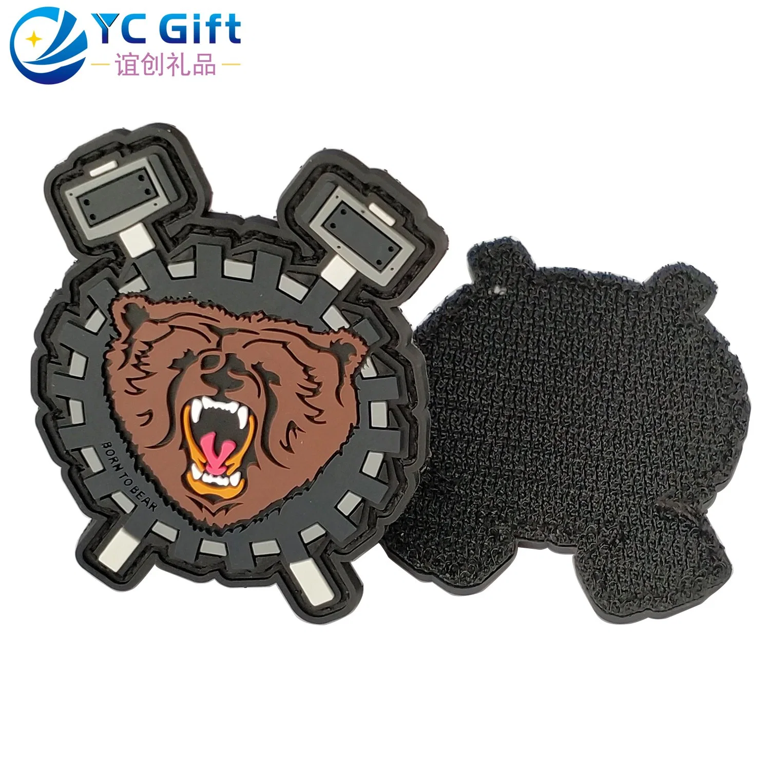 Wholesale Custom Any Design Company Garment Accessories Velcro PVC Rubber Patch Us Tactical Gear Military Navy Army Police Uniform Badges in China Factory