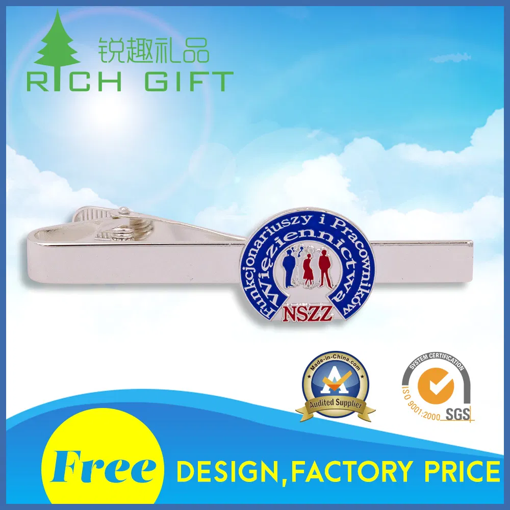 Wholesale Tieclip Set Bulk Fashion Custom Brass Metal Enamel Gold Tie Cufflink Parts